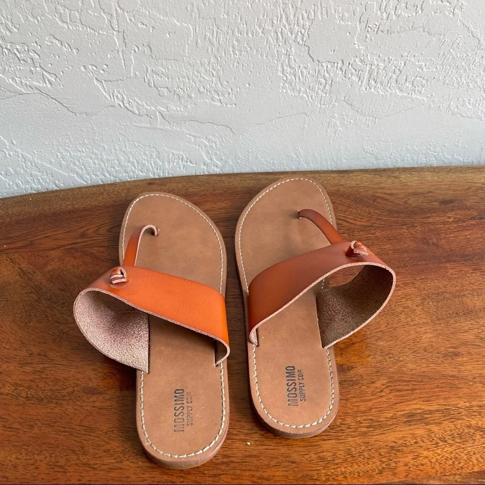 Massimo Supply Co.  Brow Leather‎ Sandals Size: 10 - Picture 4 of 6